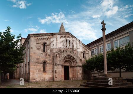 La Coruna, Spanien - 17. September 2014: Stiftskirche Santa María del Campo Stockfoto