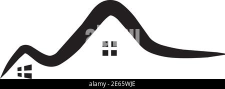 Startseite Logo Design Inspiration Vektor Vorlage Stock Vektor