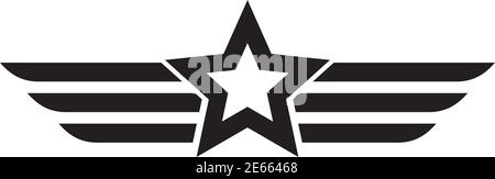 Militär Emblem Logo Design Inspiration Vektor Vorlage Stock Vektor