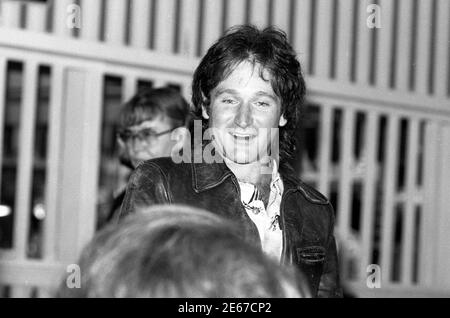 Robin Williams bei Flippers 1978 Stockfoto