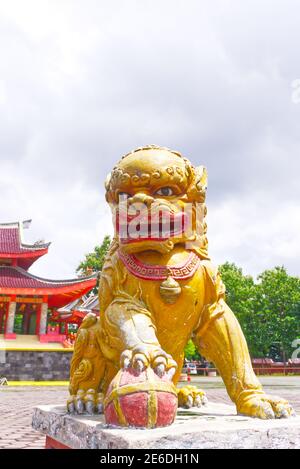 Semarang, Indonesien - 21. Januar 2021: Sampokong auch bekannt als Gedung Batu Tempel, ist der älteste chinesische Tempel semarang Stadt, Zentral-java, indonesi Stockfoto