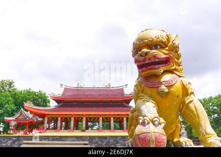 Semarang, Indonesien - 21. Januar 2021: Sampokong auch bekannt als Gedung Batu Tempel, ist der älteste chinesische Tempel semarang Stadt, Zentral-java, indonesi Stockfoto