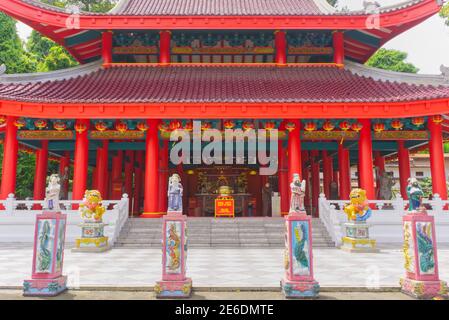 Semarang, Indonesien - 21. Januar 2021: Sampokong auch bekannt als Gedung Batu Tempel, ist der älteste chinesische Tempel semarang Stadt, Zentral-java, indonesi Stockfoto