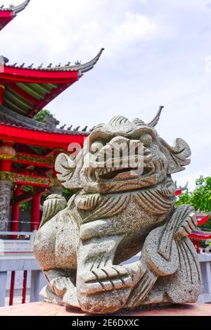 Semarang, Indonesien - 21. Januar 2021: Sampokong auch bekannt als Gedung Batu Tempel, ist der älteste chinesische Tempel semarang Stadt, Zentral-java, indonesi Stockfoto