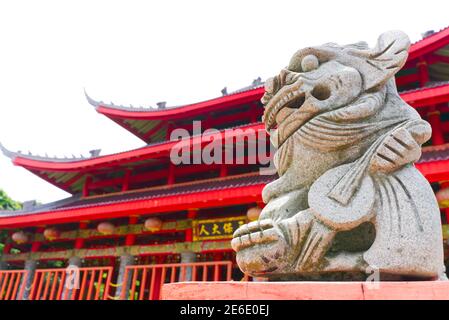 Semarang, Indonesien - 21. Januar 2021: Sampokong auch bekannt als Gedung Batu Tempel, ist der älteste chinesische Tempel semarang Stadt, Zentral-java, indonesi Stockfoto