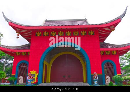 Semarang, Indonesien - 21. Januar 2021: Sampokong auch bekannt als Gedung Batu Tempel, ist der älteste chinesische Tempel semarang Stadt, Zentral-java, indonesi Stockfoto