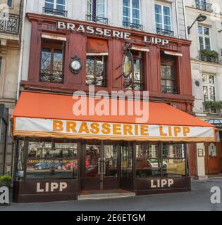 CHAMPAGNE SOCIALISTS STANDORTE IN PARIS Stockfoto