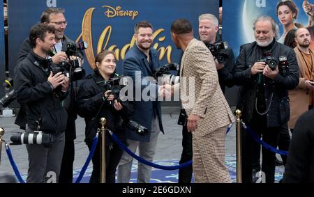 09. Mai 2019 - London, England, UK - Aladdin European Gala, Odeon Luxe, Leicester Square - Red Carpet Arrivals Fotoausstellungen: Will Smith Stockfoto