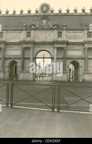 Porta del Popolo, Tor des Volkes, Rom, Italien 1990s Stockfoto