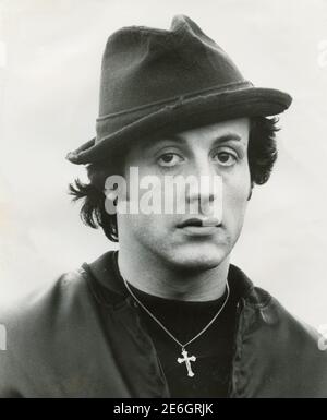 Der amerikanische Filmschauspieler Sylvester Stallone spielt Rocky Balboa in Rocky II, USA 1979 Stockfoto