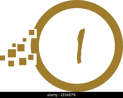 Logo „Letter i“. Alphabet Logo Vektor-Design Stock Vektor