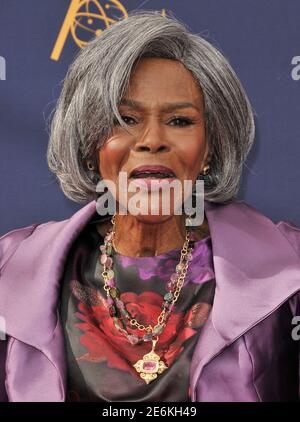 Los Angeles, USA. September 2018. Cicely Tyson kommt bei den 2018 Creative Arts Emmy Awards - Tag 1 im Microsoft Theater in Los Angeles, CA am Samstag, 8. September 2018. (Foto: Sthanlee B. Mirador/Sipa USA) Quelle: SIPA USA/Alamy Live News Stockfoto