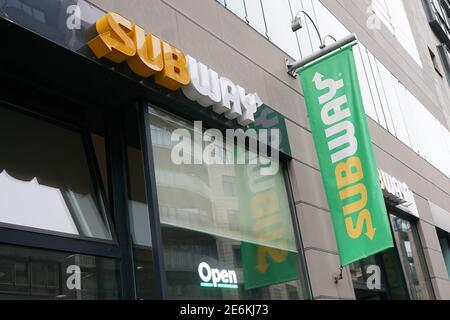 Berlin, Deutschland. Januar 2021. Blick auf eine U-Bahn-Filiale in Berlin. Quelle: Jörg Carstensen/dpa/Alamy Live News Stockfoto