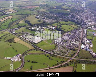 Luftaufnahme von Skipton, North Yorkshire Stockfoto