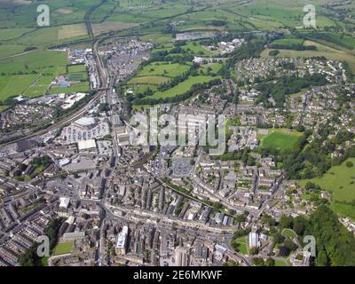 Luftaufnahme von Skipton, North Yorkshire Stockfoto