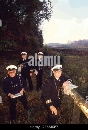 British Frontier Service führt mit britischen Streitkräften am Eisernen Vorhang. Die Grenze zwischen Ost- und Westdeutschland im Jahr 1983 Stockfoto