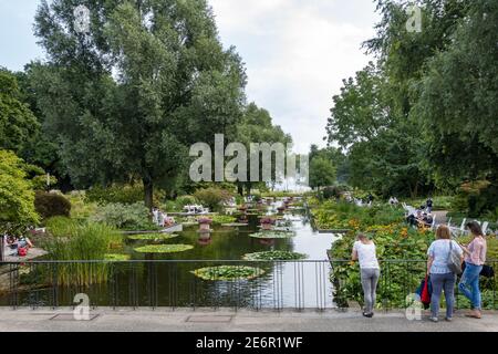 Planten un Blomen Stadtpark in Hamburg, Deutschland Stockfoto