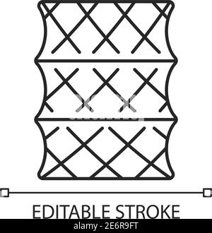 Lineares Symbol für Fischfalle Stock Vektor