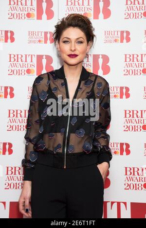 NUR FÜR REDAKTIONELLE VERWENDUNG XXXX Emma Willis nimmt an der Veranstaltung Brit Awards 2018 Nominations Teil, die in den ITV Studios in Southbank, London, stattfindet. Bildnachweis sollte lauten: David Jensen/EMPICS Entertainment Stockfoto