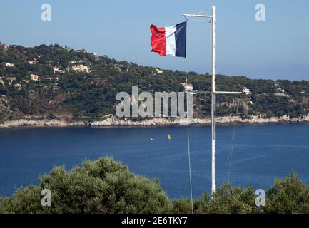 VILLEFRACHE-SUR-MER, FRANKREICH - 1. JULI 2013:Luxus-Resort von Villefranche sur Mer. Französische Riviera, Cote d Azur, Frankreich Stockfoto