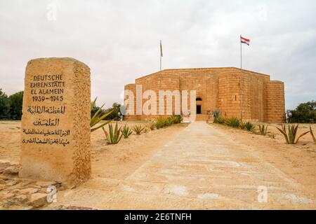 Deutsches Denkmal der gefallenen Soldaten im Zweiten Weltkrieg, El Alamein, Ägypten Stockfoto