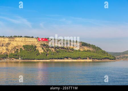 Dardanelles Meerenge, Türkei in einem schönen Sommertag Stockfoto