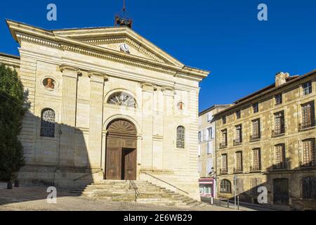 Frankreich, Gers, auch, auf der GR 653, Weg von Arles oder Via Tolosana in Richtung Santiago de Compostela, neo-romanische Kirche Saint-Orens Stockfoto