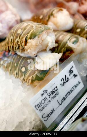 Eaton Street Fish Market in Key West, Florida, FL USA. Südlichster Punkt in den kontinentalen USA. Insel Urlaubsziel für entspannten Tourismus. Stockfoto