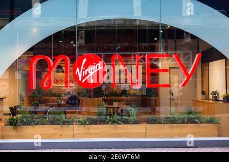 Virgin Money, New Street, Birmingham, 2021 Stockfoto