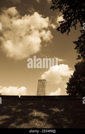 Schornstein der Gaskammer des Krematoriums I, Auschwitz I Stockfoto
