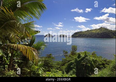 Karibik, Dominica Island, Castle-Bruce, die Halbinsel Stockfoto