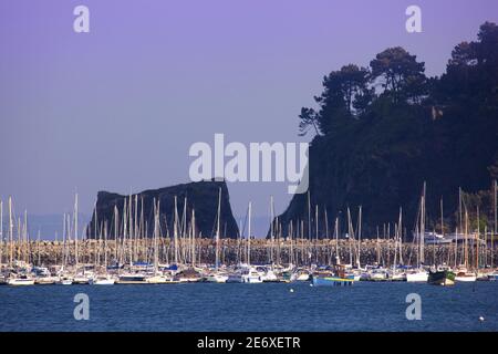 Frankreich, Finist?re (29), Presqu'?le de Crozon, La pointe du Kador ? Morgat Stockfoto