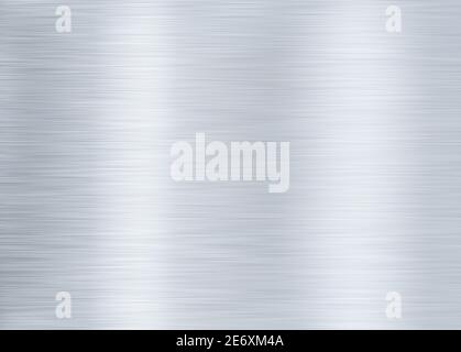 Hintergrundstruktur aus gebürstetem Stahl oder Aluminium-Metall Stockfoto