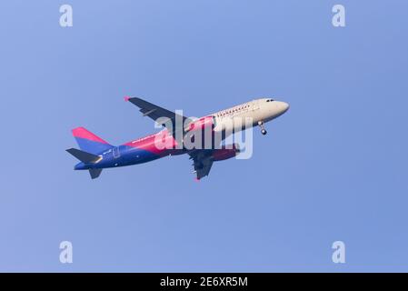 Airbus A320-200 wizz-Flugzeug Stockfoto