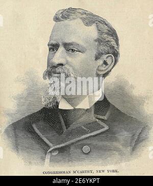 Kongressabgeordneter John H. McCarthy aus New York, um 1890 Stockfoto