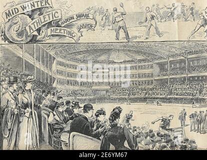 Mid Winter Athletic Meeting - Madison Square Garden - 1890 Stockfoto