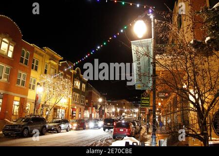 Park City, UT, USA. Januar 2021. Park City Atmosphäre auf dem Sundance Film Festival 2021 - DO, Park City, UT 28. Januar 2021. Quelle: JA/Everett Collection/Alamy Live News Stockfoto