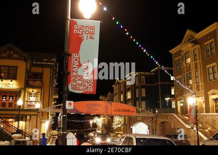 Park City, UT, USA. Januar 2021. Park City Atmosphäre auf dem Sundance Film Festival 2021 - DO, Park City, UT 28. Januar 2021. Quelle: JA/Everett Collection/Alamy Live News Stockfoto