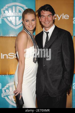 Rebecca Romijn und Jerry O'Connell nehmen am 15. Januar 2007 an der in Style and Warner Bros. After Party der 64. Golden Globe Awards im Beverly Hilton in Los Angeles, CA, USA, Teil. Foto von Lionel Hahn/ABACAPRESS.COM Stockfoto