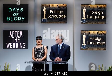 Die von Salma Hayek und Sid Ganis angekündigten 79. Annual Academy Award Nominierungen für den besten ausländischen Langfilmfilm finden am 23. Januar 2007 an der Academy of Motion Picture Arts and Sciences Theatre in Beverly Hills statt. Foto von Lionel Hahn/ABACAPRESS.COM Stockfoto