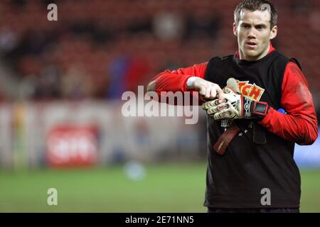 PSG-Torwart Mickael Landreau während des französischen Pokals, Paris-Saint-Germain gegen Valenciennes am 30. Januar 2007 im Stadion Parc des Princes in Paris, Frankreich. Paris Saint-Germain gewann 1:0. Foto von Mehdi Taamallah/Cameleon/ABACAPRESS.COM Stockfoto