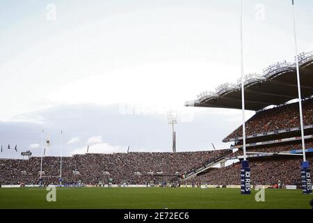 Atmosphäre während des RBS 6 Nations Spiels, Irland gegen Frankreich im Croke Park in Dublin, Irland am 11. Februar 2007. Frankreich gewann 20-17. Foto von Christian Liewig/ABACAPRESS.COM Stockfoto