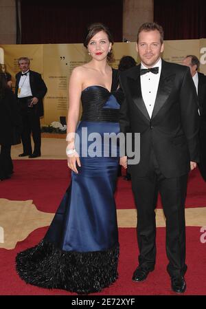 Maggie Gyllenhaal und Peter Peter Sarsgaard kommen am 25. Februar 2007 bei den 79. Academy Awards im Kodak Theater am Hollywood Boulevard in Los Angeles, CA, USA, an. Foto von Hahn-Khayat-Douliery/ABACAPRESS.COM Stockfoto