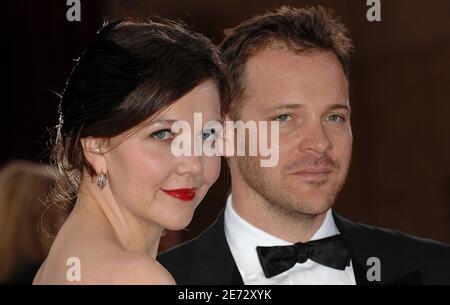 Maggie Gyllenhaal und Peter Sarsgaard kommen am 25. Februar 2007 bei den 79. Academy Awards im Kodak Theater am Hollywood Boulevard in Los Angeles, CA, USA, an. Foto von Hahn-Khayat-Douliery/ABACAPRESS.COM Stockfoto