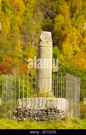 Elisegs-Säule, Llangollen, Nordwales, Stockfoto