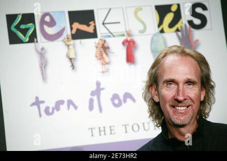 Das Genesis-Bandmitglied Mike Rutherford gibt Termine für ihre 'Turn IT On Again' Nordamerika-Tour an. Die erste GENESIS-Nordamerika-Tour seit 15 Jahren wurde während einer Pressekonferenz in Providence am 07. März 2007 in New York City, NY, USA, angekündigt. Foto von Gerald Holubowicz/ABACAPRESS.COM Stockfoto