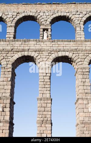 Segovia Spanien: Römisches Aquädukt Stockfoto