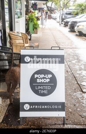 Pop-up-Einzelhandelsgeschäft in Sydney, Australien Stockfoto