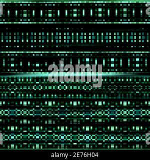 Nahtloser Kelim-Teppich Mit Quadratischen Pixelmustern Stockfoto