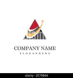 Dreieck Logo Vorlage Vektor icon Abbildung design Stock Vektor